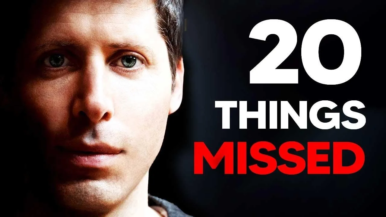 20 Surprising Things You Missed In SAM Altman's Latest Interview (Q ...